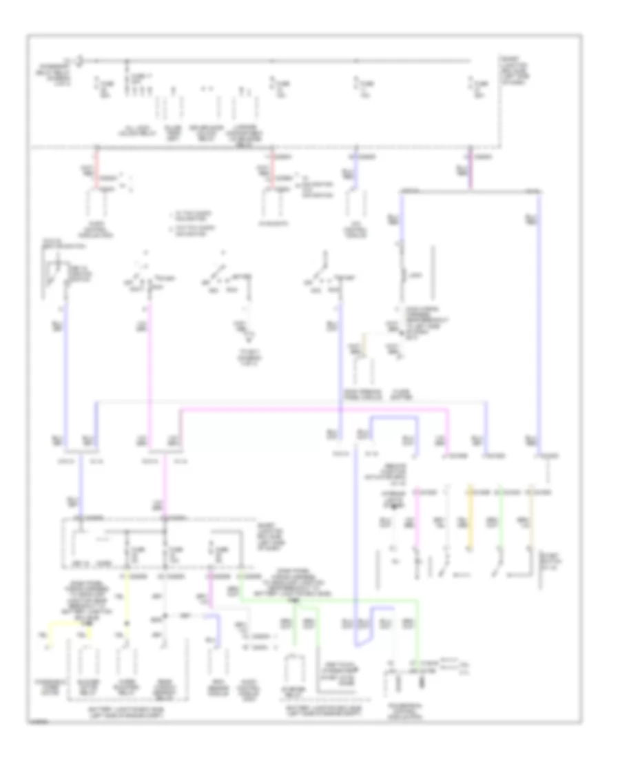 Power Distribution Wiring Diagram 2 of 4 for Lincoln MKS 2010