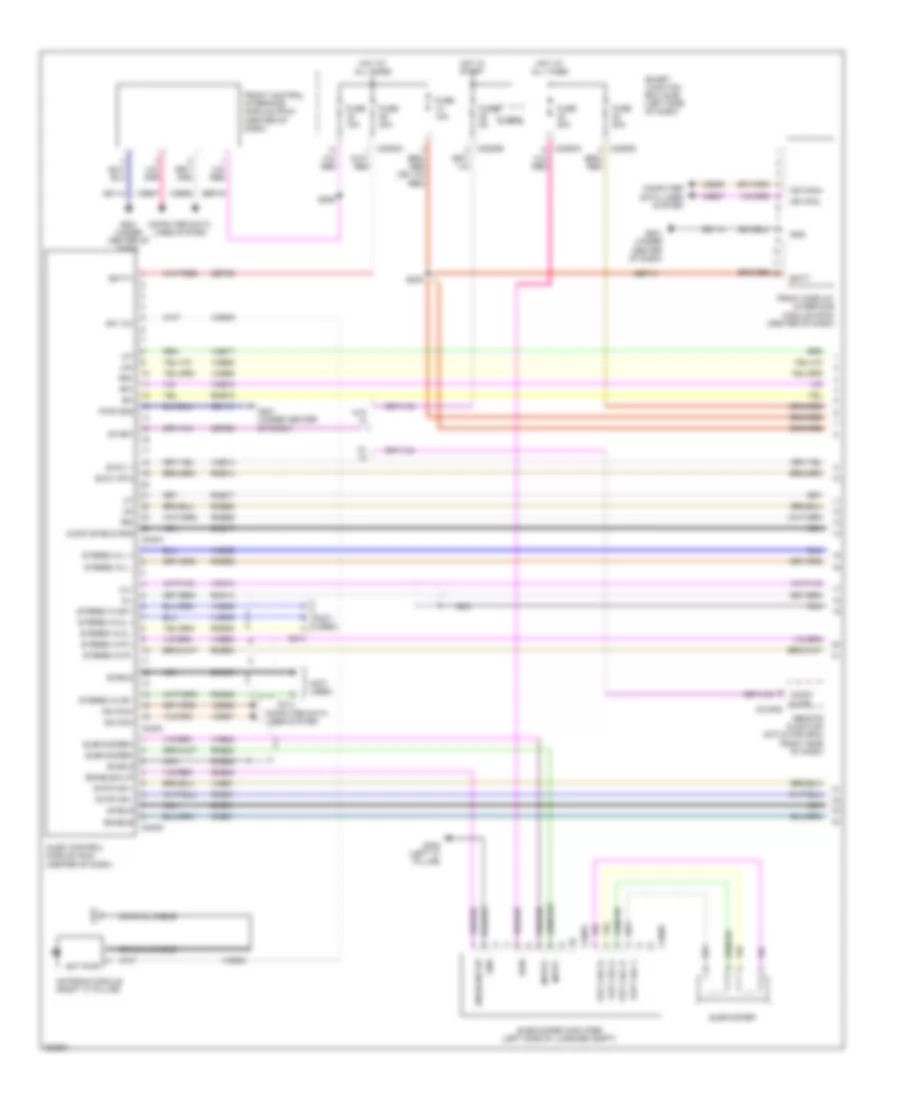 Premium Radio Wiring Diagram 1 of 3 for Lincoln MKS 2010