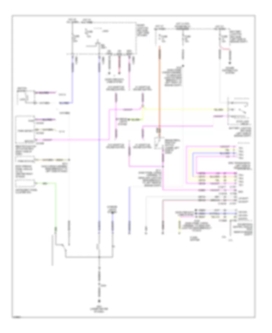 Shift Interlock Wiring Diagram for Lincoln MKS 2010