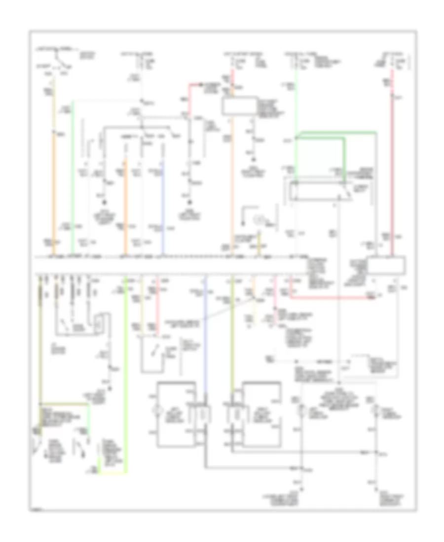 Headlight Wiring Diagram with DRL for Lincoln Mark VIII 1997