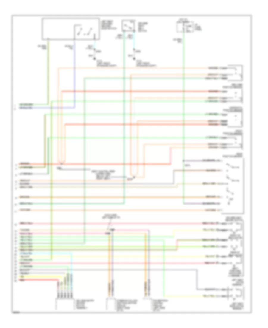 Memory Seat Wiring Diagram (2 of 2) for Lincoln Mark VIII 1997