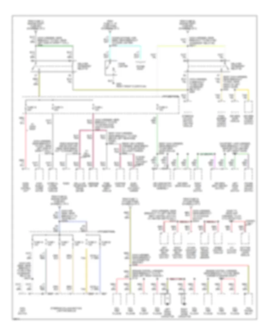 Power Distribution Wiring Diagram 3 of 3 for Lincoln Mark VIII 1997