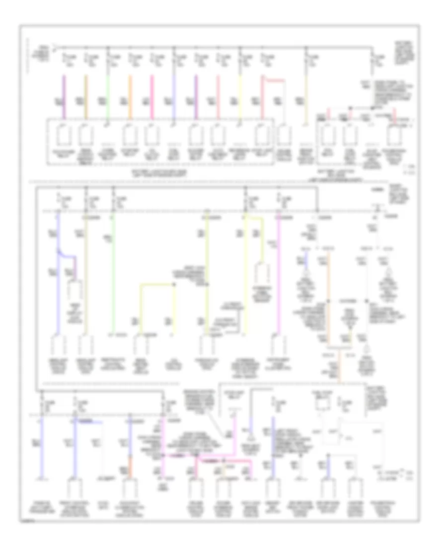 Power Distribution Wiring Diagram 4 of 4 for Lincoln MKS EcoBoost 2010
