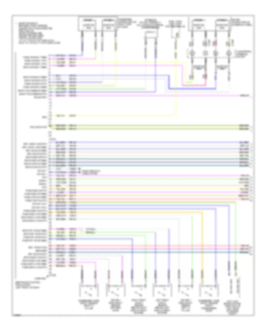 Supplemental Restraints Wiring Diagram 1 of 2 for Lincoln MKS EcoBoost 2010