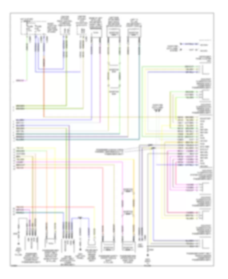 Supplemental Restraints Wiring Diagram (2 of 2) for Lincoln MKS EcoBoost 2010