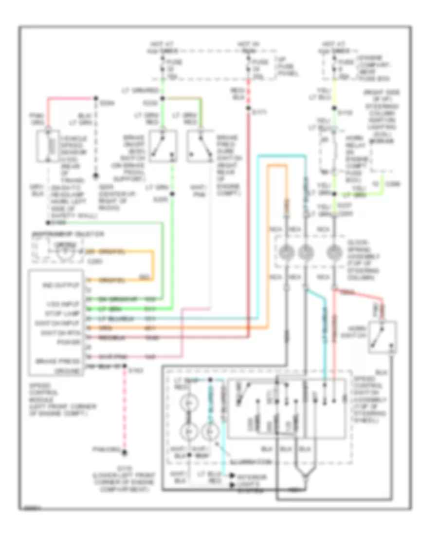 Cruise Control Wiring Diagram for Lincoln Mark VIII LSC 1997