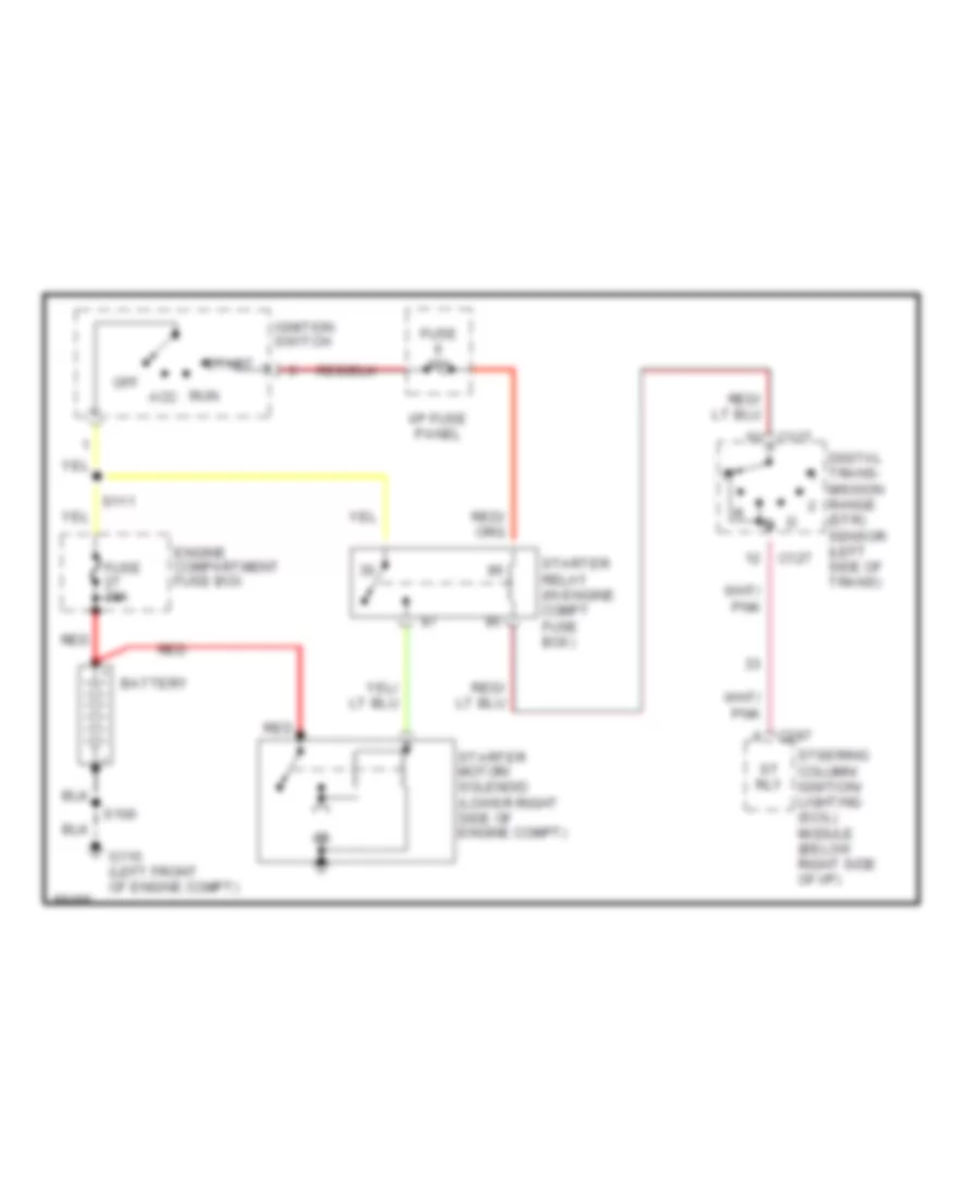 Starting Wiring Diagram for Lincoln Mark VIII LSC 1997