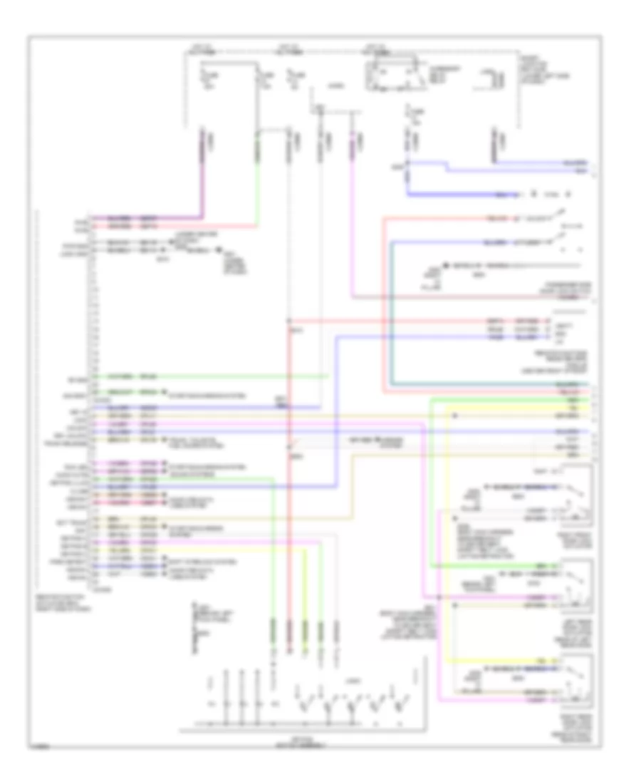 Forced Entry Wiring Diagram 1 of 2 for Lincoln MKT 2010