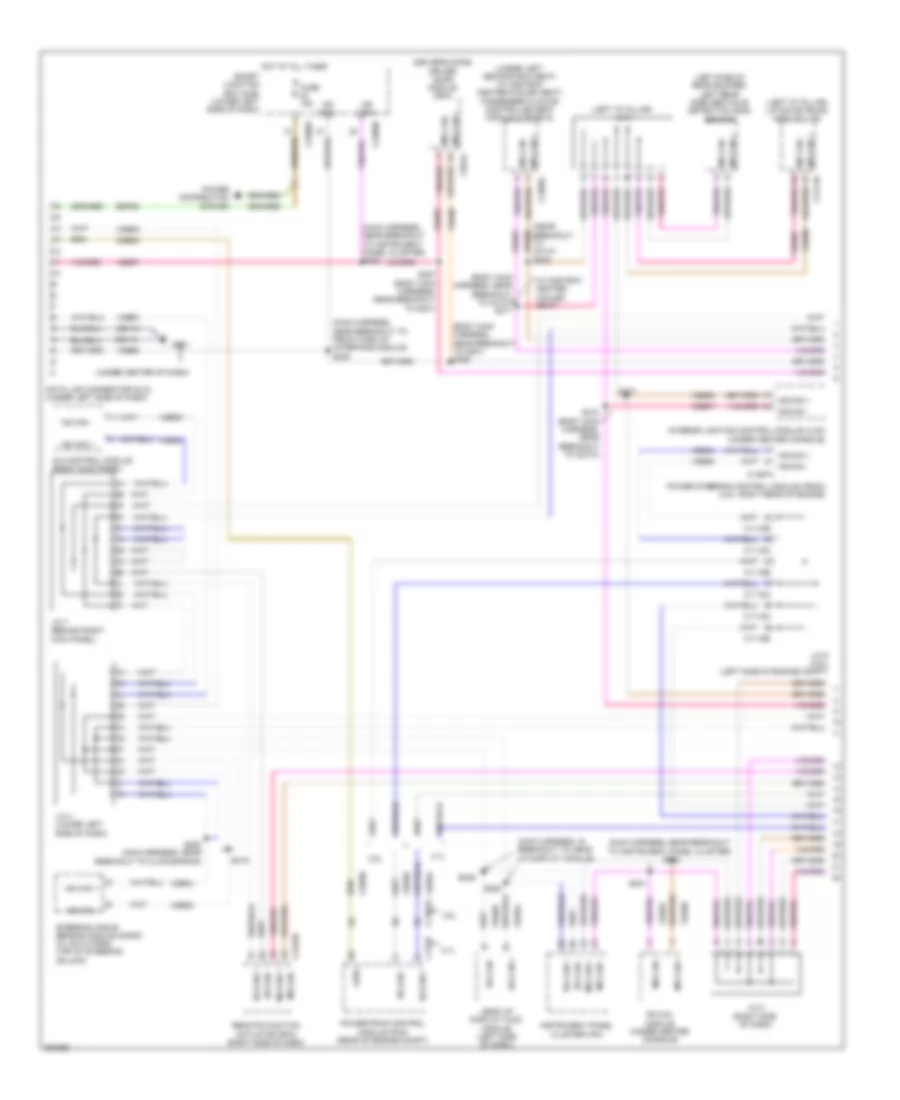 Computer Data Lines Wiring Diagram 1 of 2 for Lincoln MKT 2010
