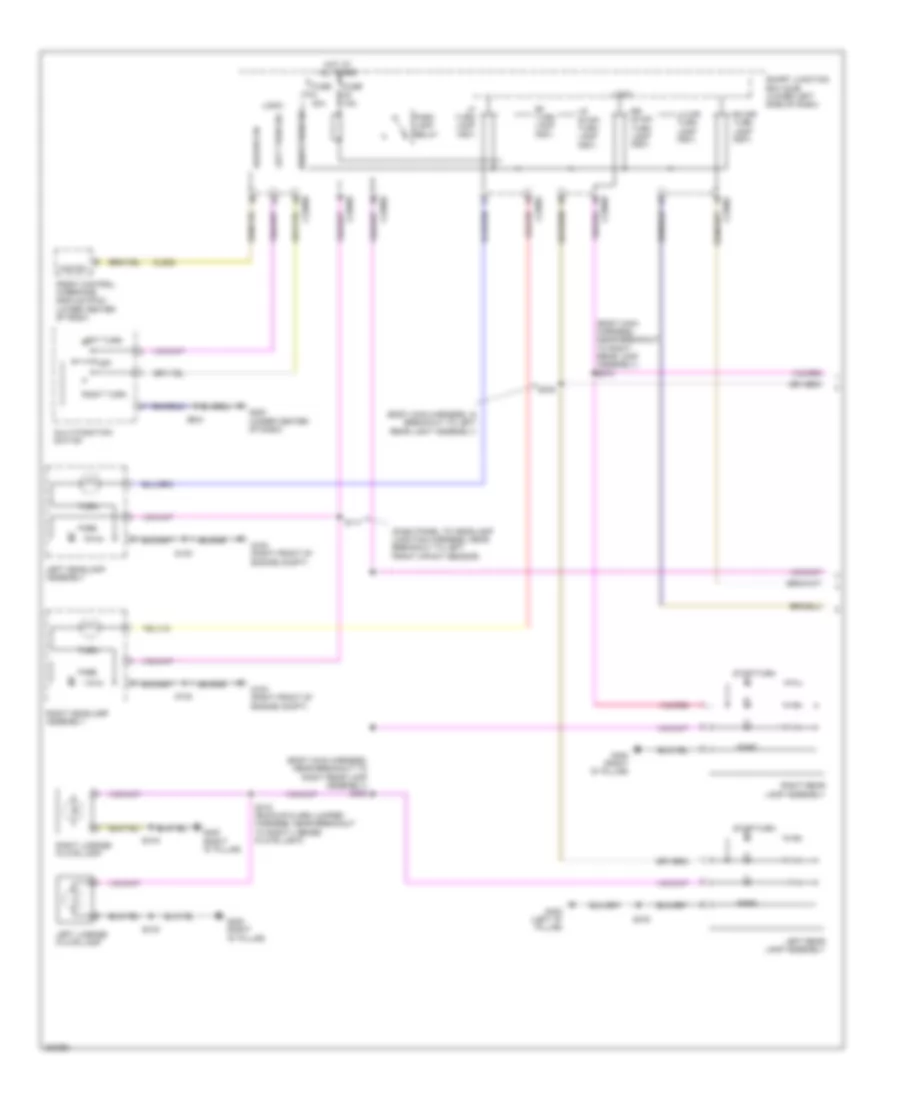 Exterior Lamps Wiring Diagram 1 of 2 for Lincoln MKT 2010