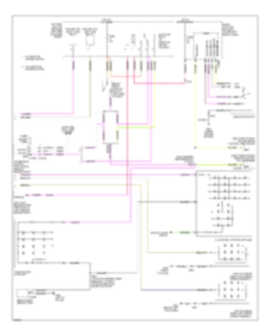 Exterior Lamps Wiring Diagram 2 of 2 for Lincoln MKT 2010