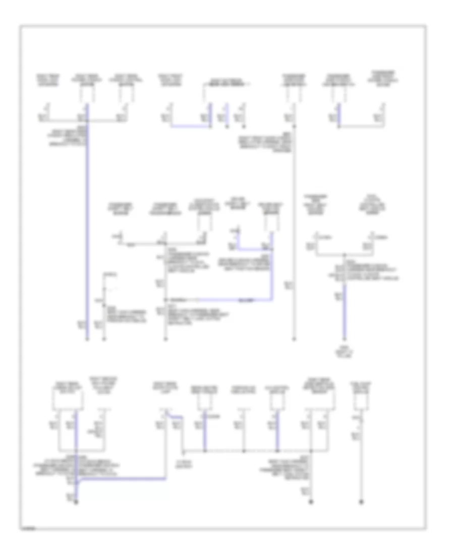 Ground Distribution Wiring Diagram (2 of 4) for Lincoln MKT 2010