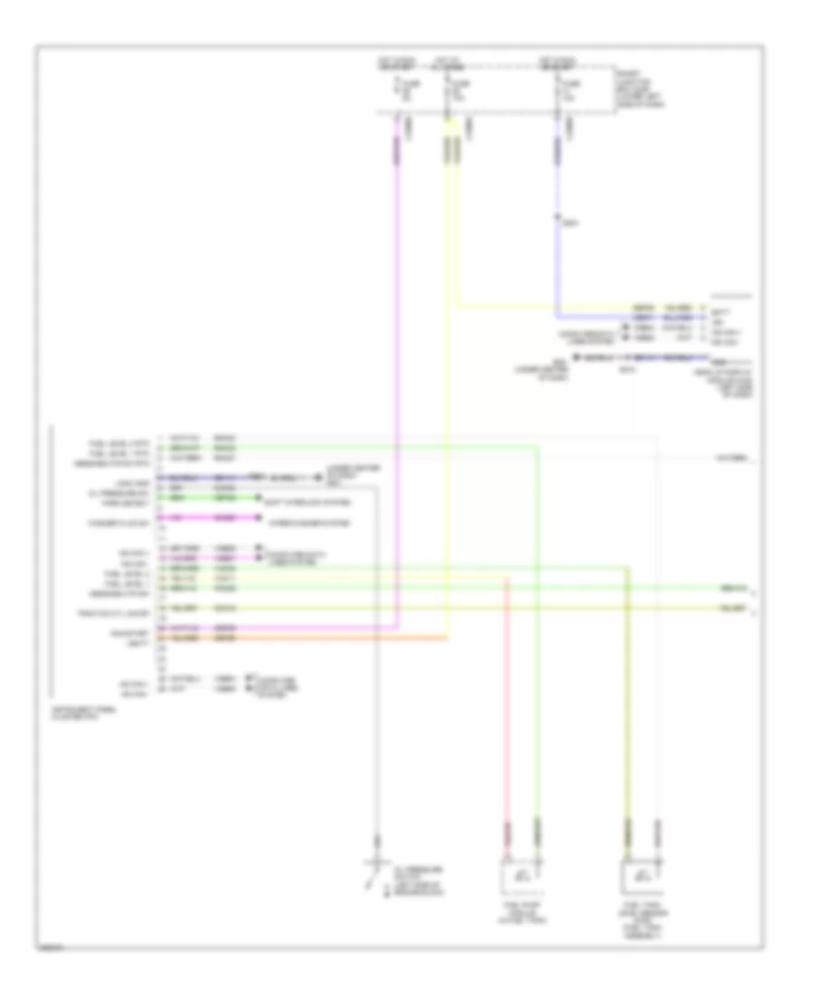 Instrument Cluster Wiring Diagram 1 of 2 for Lincoln MKT 2010