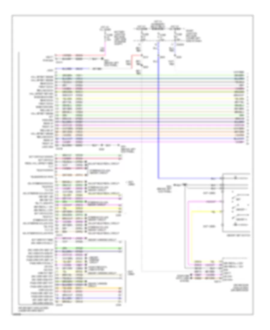 Drivers Memory Seat Wiring Diagram (1 of 2) for Lincoln MKT 2010