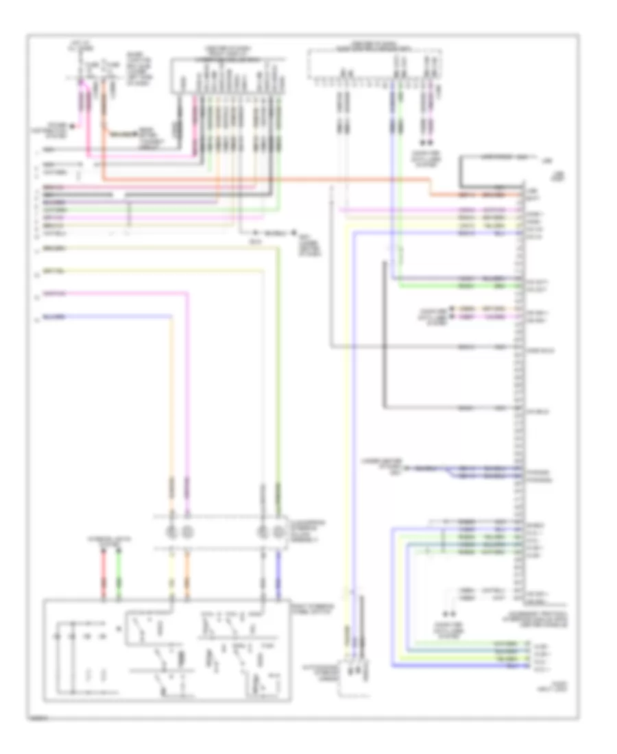 Navigation Wiring Diagram 3 of 3 for Lincoln MKT 2010