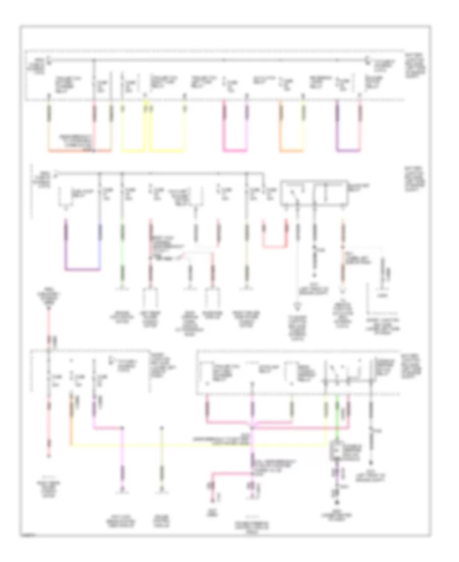 Power Distribution Wiring Diagram 2 of 6 for Lincoln MKT 2010