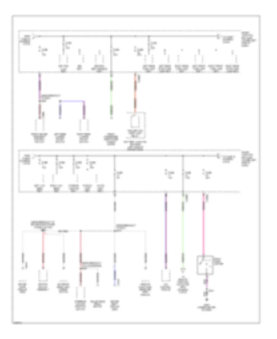 Power Distribution Wiring Diagram 3 of 6 for Lincoln MKT 2010