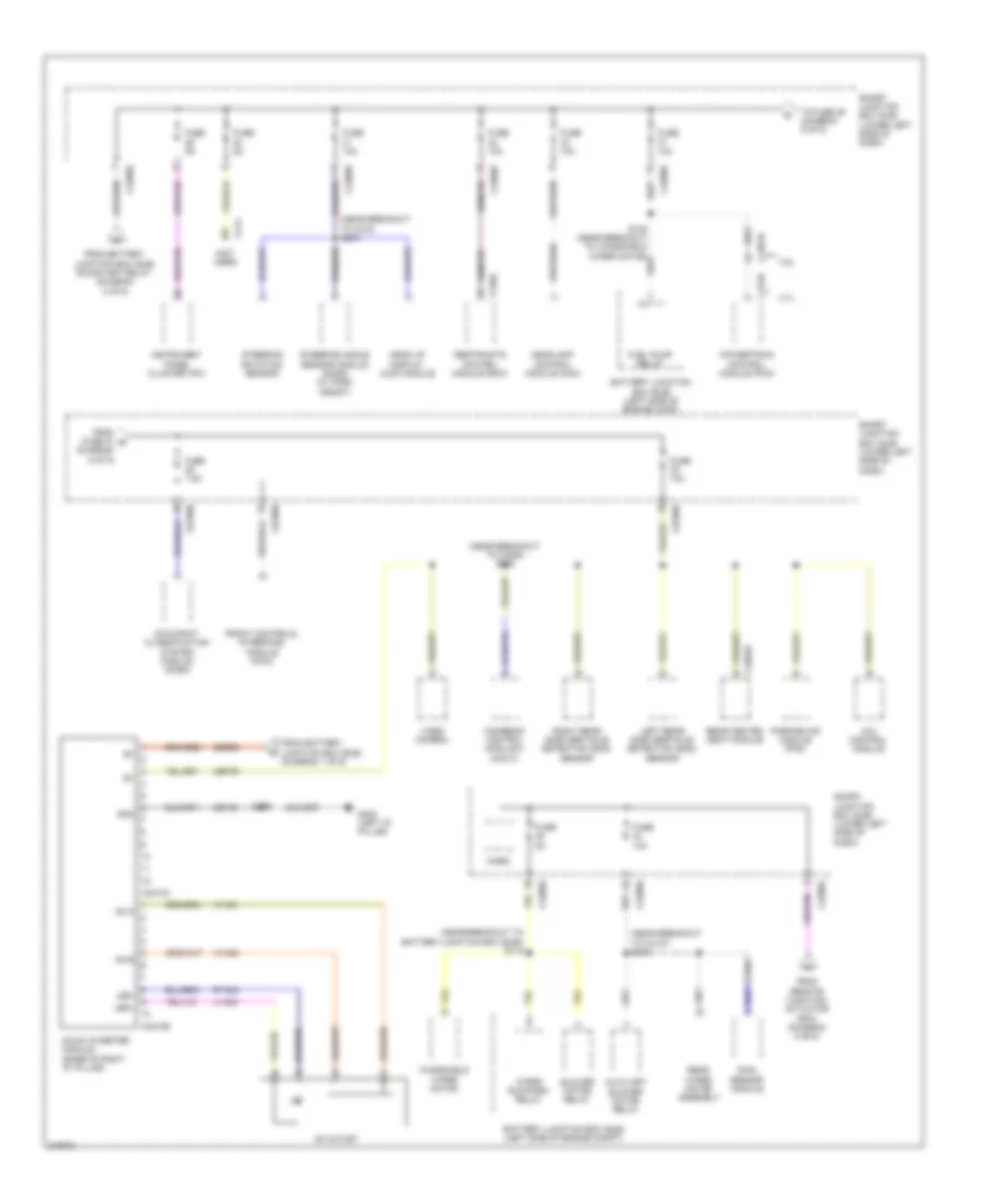 Power Distribution Wiring Diagram (6 of 6) for Lincoln MKT 2010