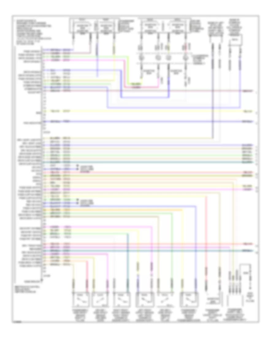 Supplemental Restraints Wiring Diagram 1 of 2 for Lincoln MKT 2010