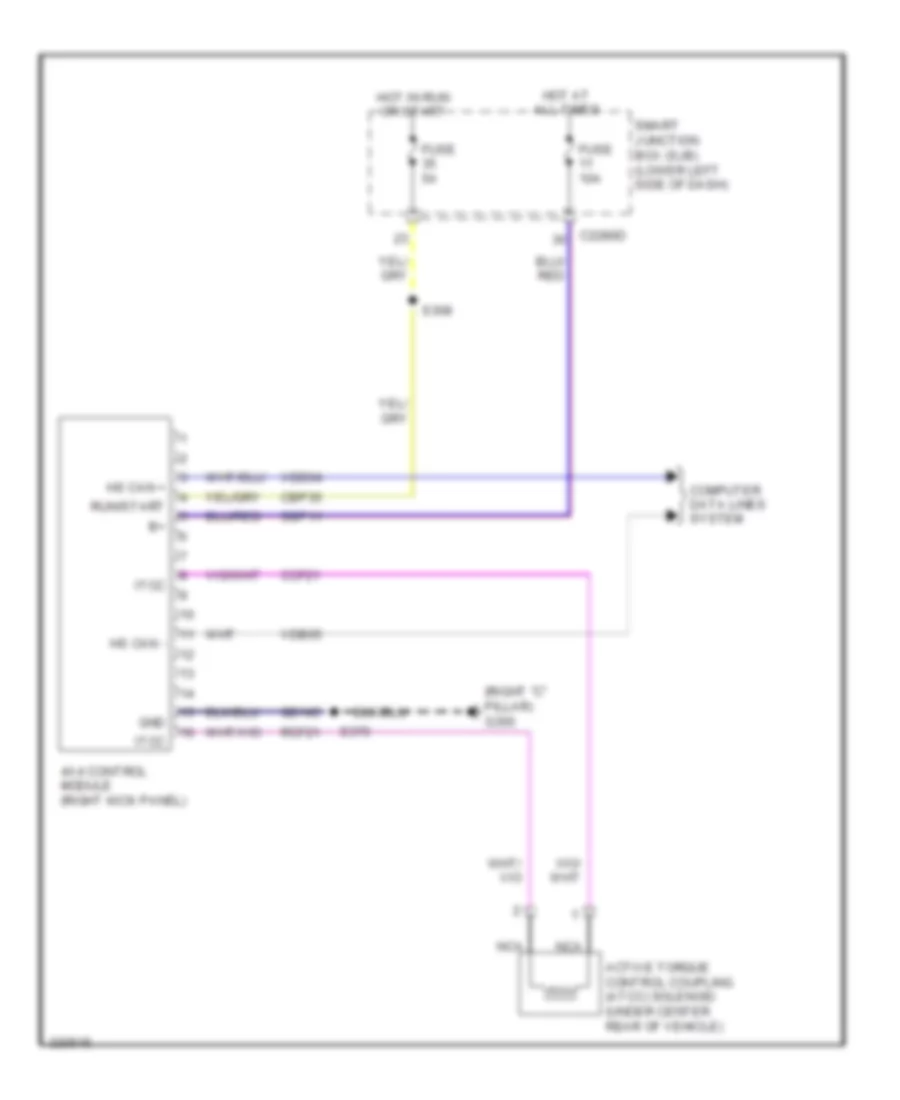 3.7L, AWD Wiring Diagram for Lincoln MKT 2010