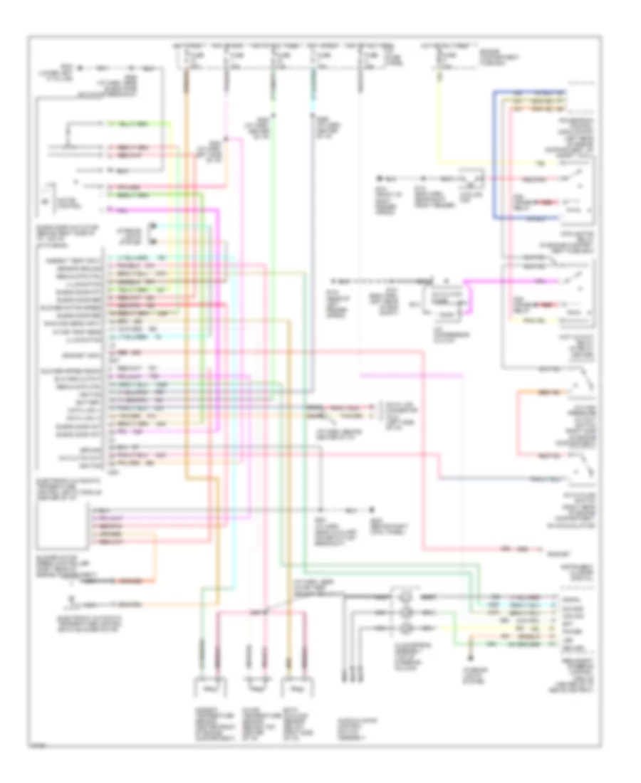 Air Conditioning Wiring Diagrams for Lincoln Town Car Cartier 1997