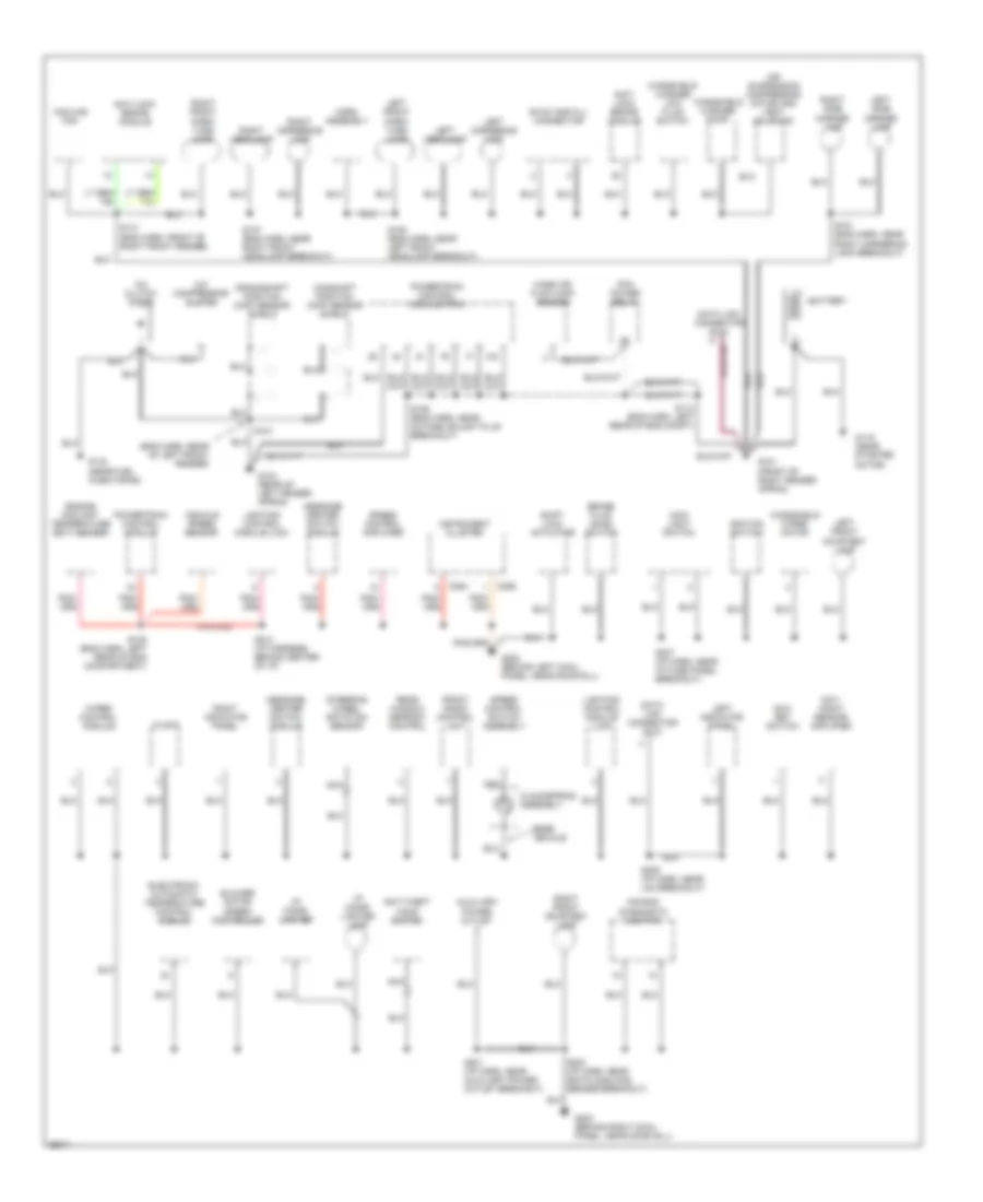 Ground Distribution Wiring Diagram 1 of 3 for Lincoln Town Car Cartier 1997