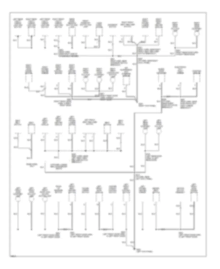 Ground Distribution Wiring Diagram (2 of 3) for Lincoln Town Car Cartier 1997