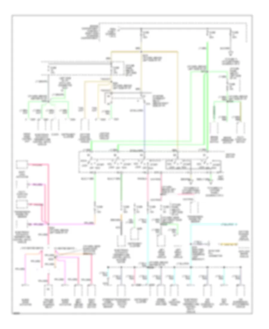 Power Distribution Wiring Diagram 2 of 3 for Lincoln Town Car Cartier 1997