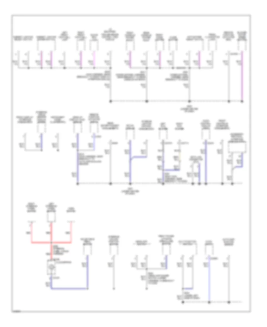 Ground Distribution Wiring Diagram (3 of 4) for Lincoln MKT EcoBoost 2010