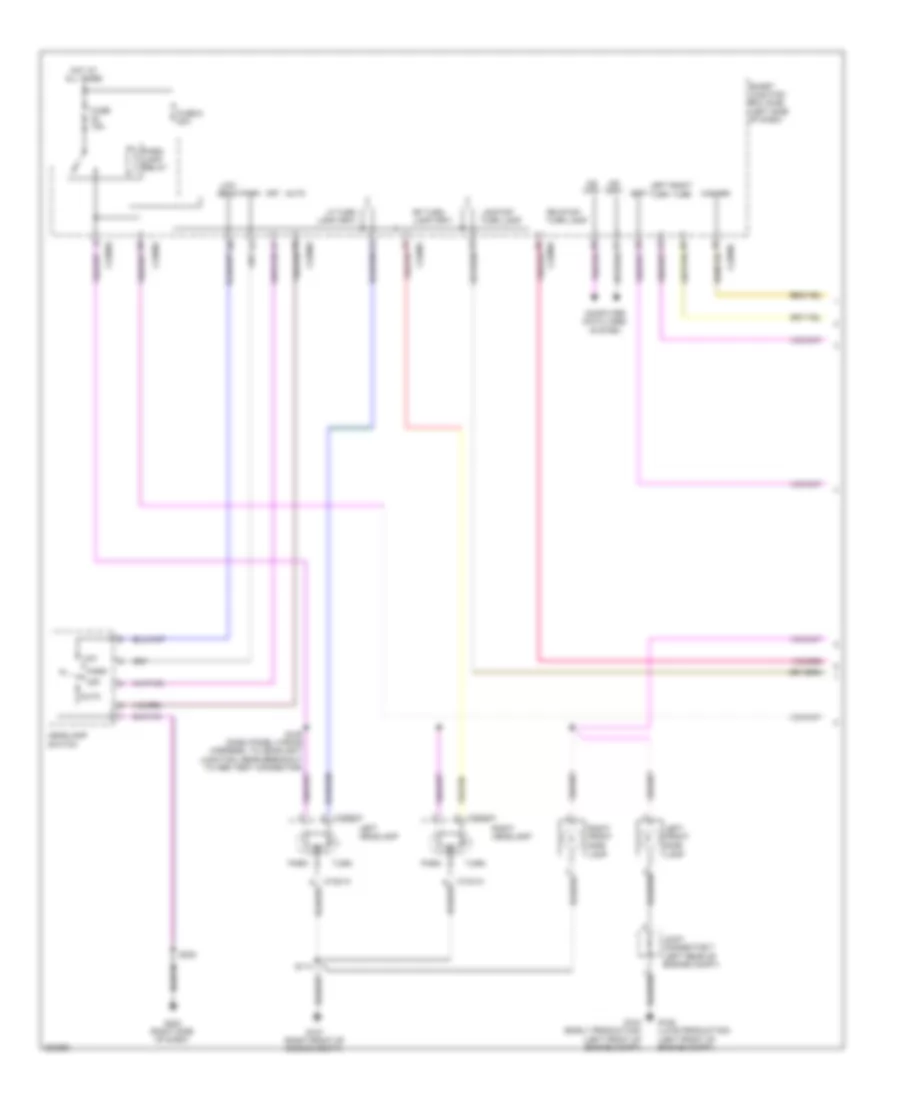 Exterior Lamps Wiring Diagram (1 of 2) for Lincoln MKX 2010