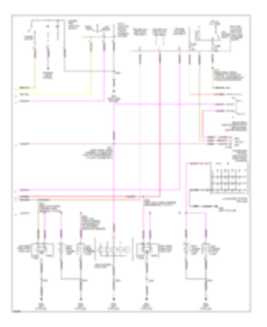 Exterior Lamps Wiring Diagram (2 of 2) for Lincoln MKX 2010