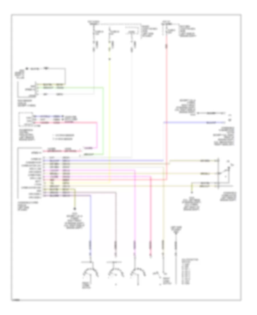 WiperWasher Wiring Diagram for Lincoln MKZ 2010