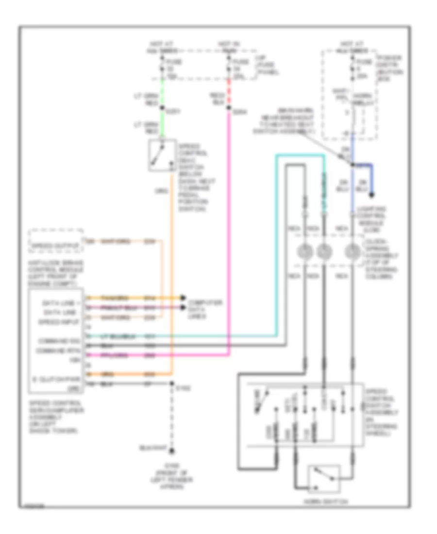Cruise Control Wiring Diagram for Lincoln Continental 1998
