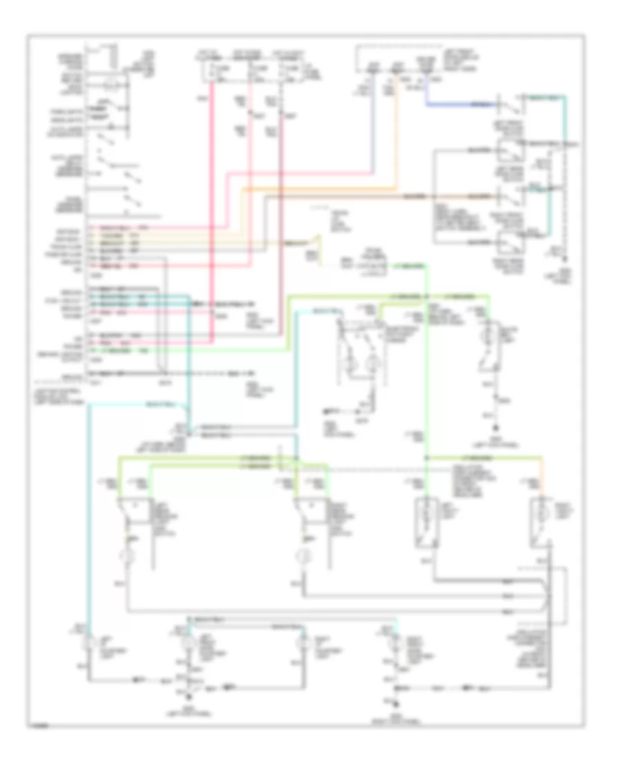 Courtesy Lamps Wiring Diagram for Lincoln Continental 1998