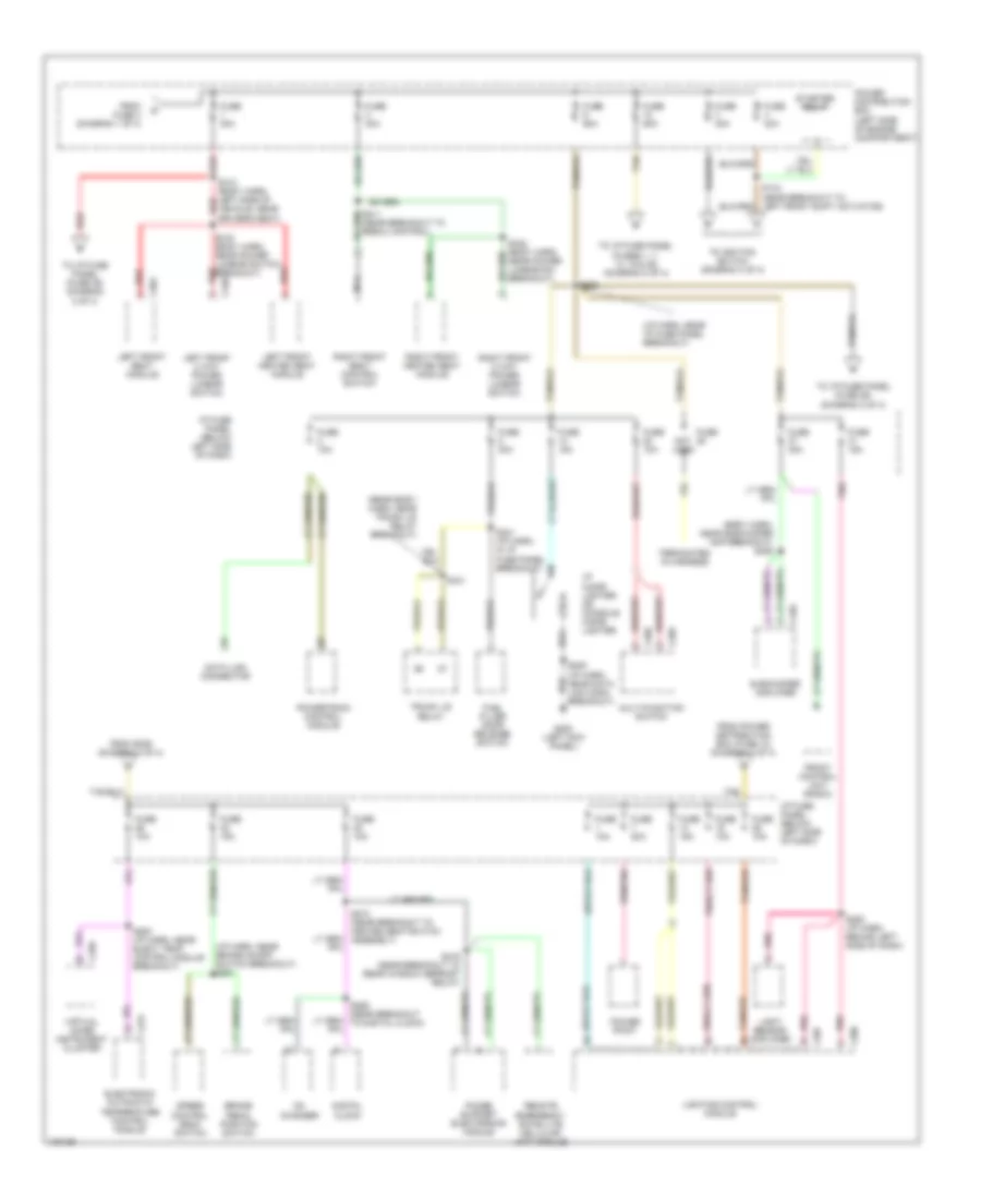 Power Distribution Wiring Diagram (2 of 4) for Lincoln Continental 1998