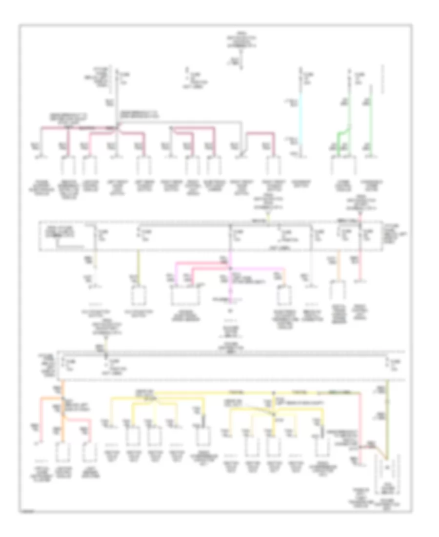Power Distribution Wiring Diagram (4 of 4) for Lincoln Continental 1998