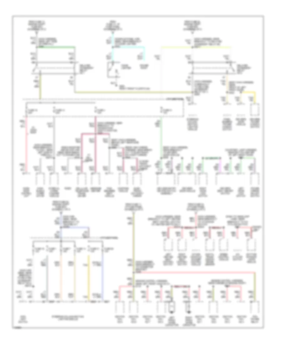 Power Distribution Wiring Diagram (3 of 3) for Lincoln Mark VIII 1998