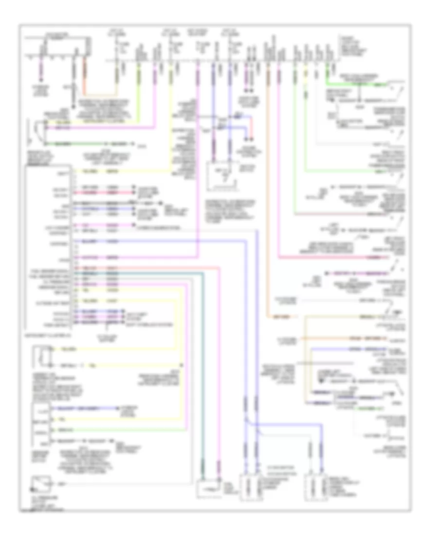 Instrument Cluster Wiring Diagram for Lincoln Navigator L 2010