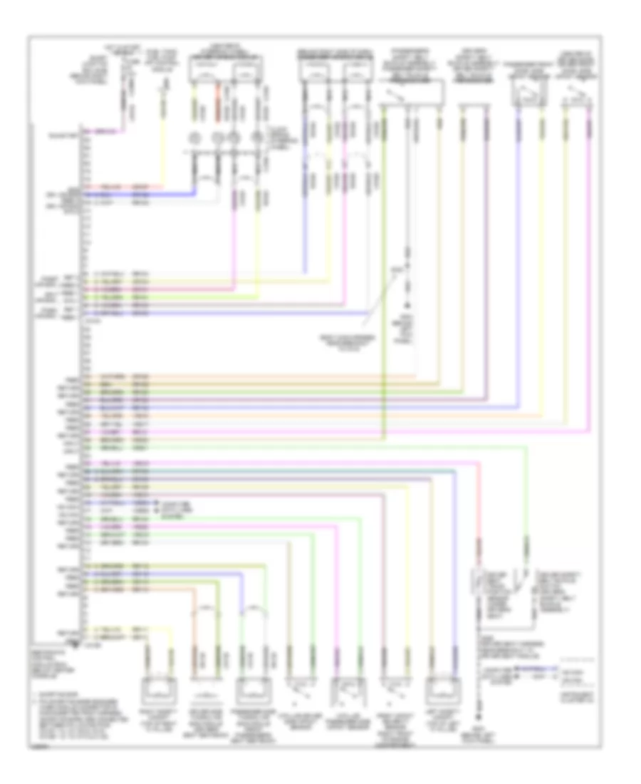 Supplemental Restraints Wiring Diagram for Lincoln Navigator L 2010
