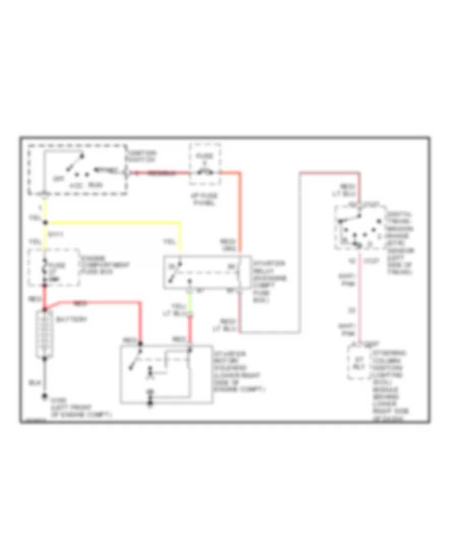 Starting Wiring Diagram for Lincoln Mark VIII LSC 1998