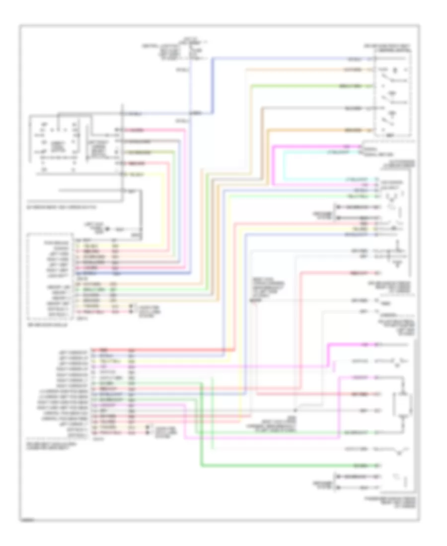 Memory Mirrors Wiring Diagram for Lincoln Town Car Executive 2010