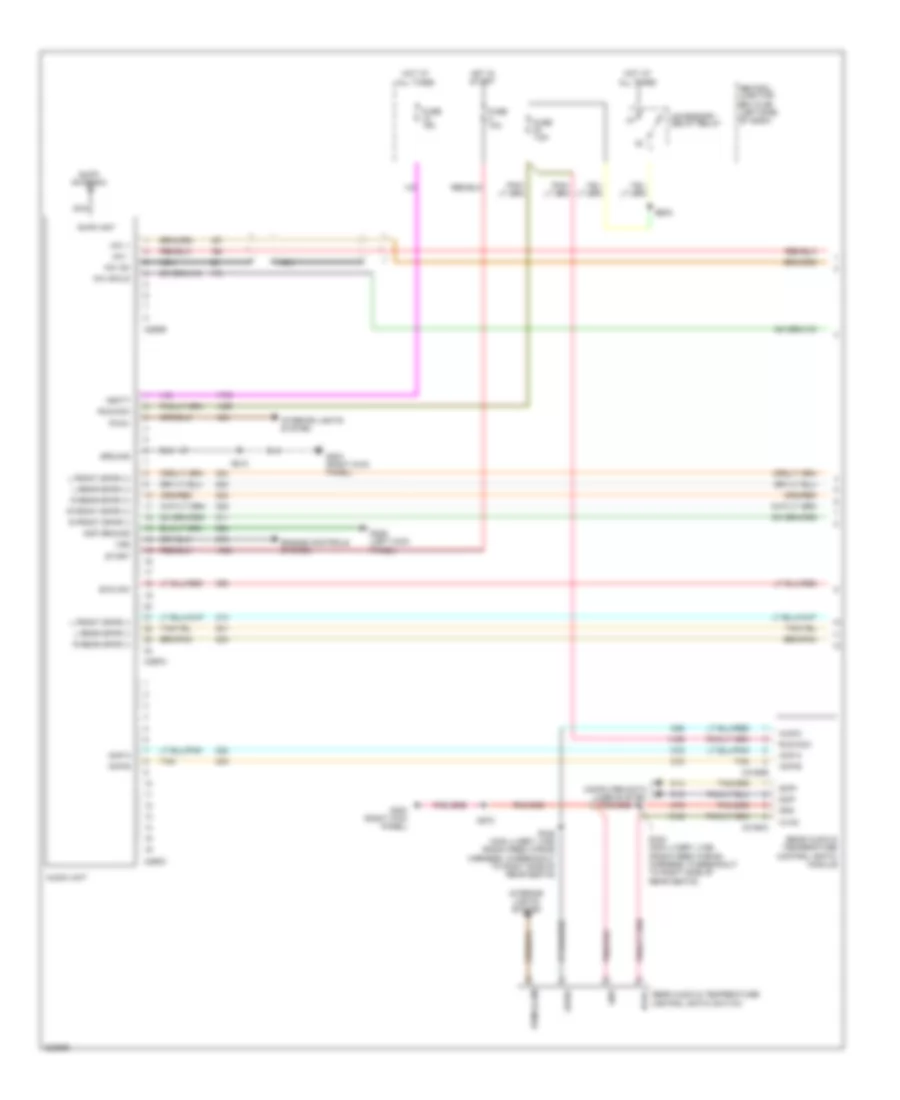 Radio Wiring Diagram 1 of 2 for Lincoln Town Car Executive 2010