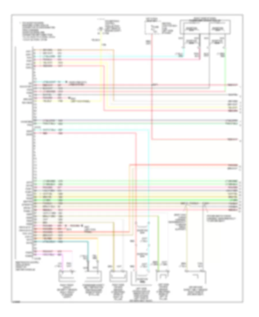 Supplemental Restraints Wiring Diagram 1 of 2 for Lincoln Town Car Executive 2010