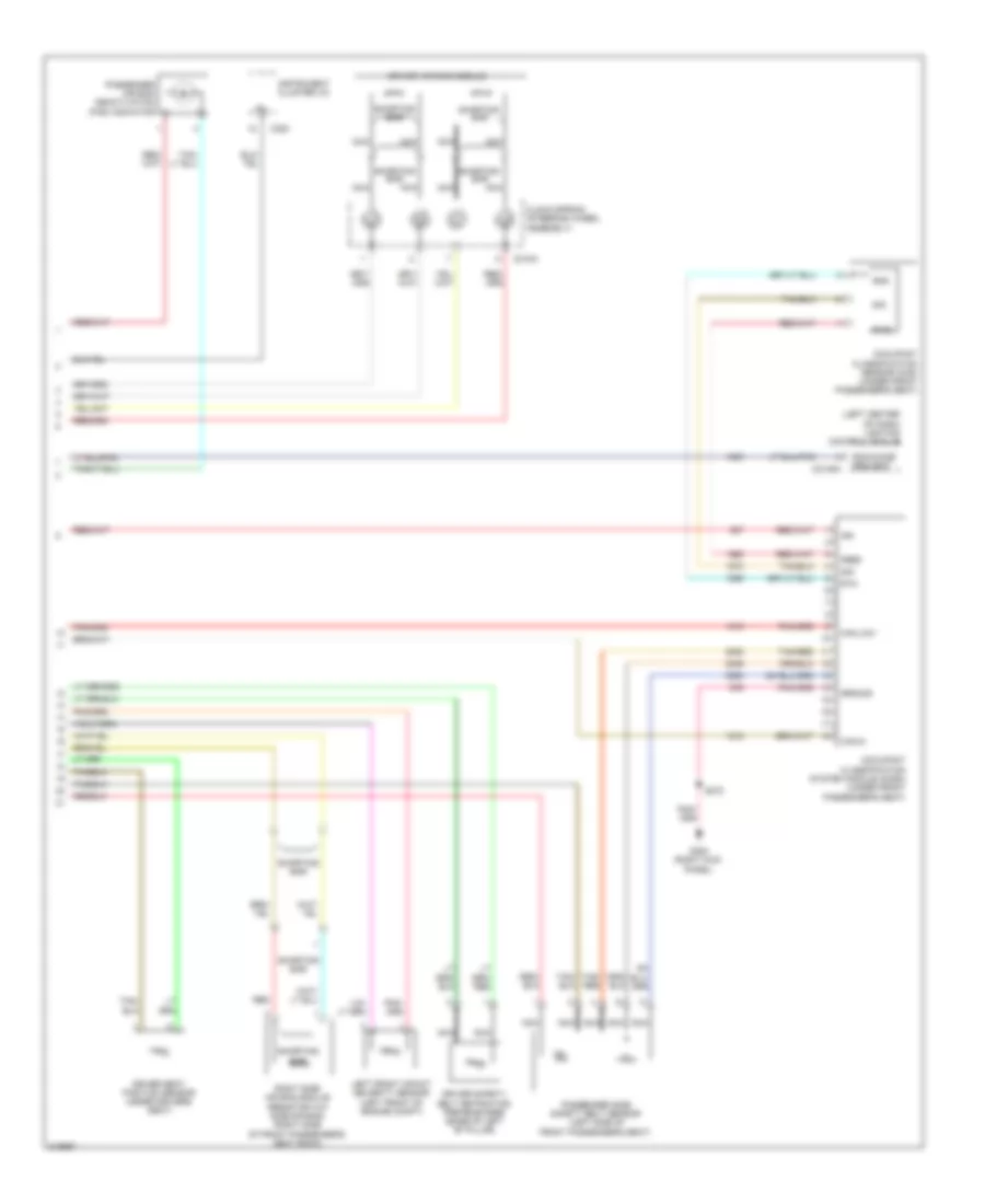 Supplemental Restraints Wiring Diagram 2 of 2 for Lincoln Town Car Executive 2010