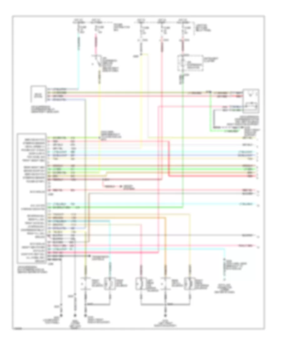 Electronic Suspension Wiring Diagram 1 of 2 for Lincoln Navigator 1998