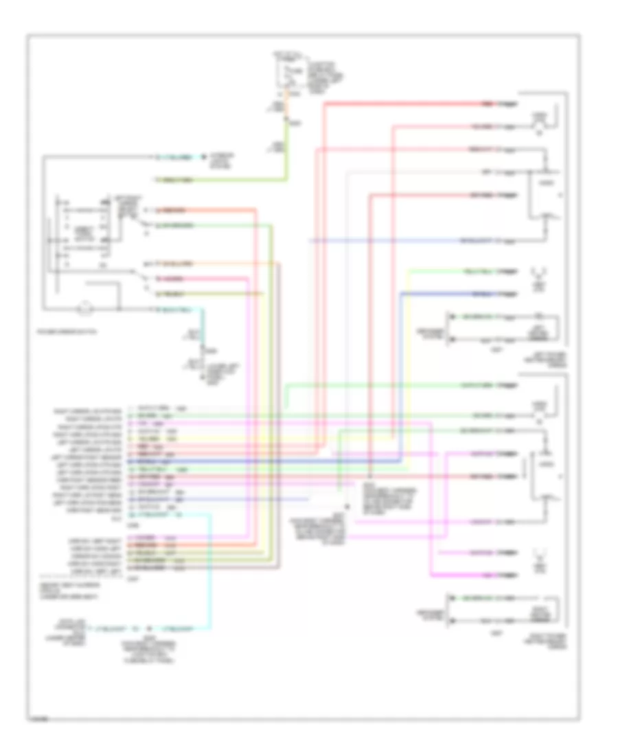 Memory Mirrors Wiring Diagram for Lincoln Navigator 1998