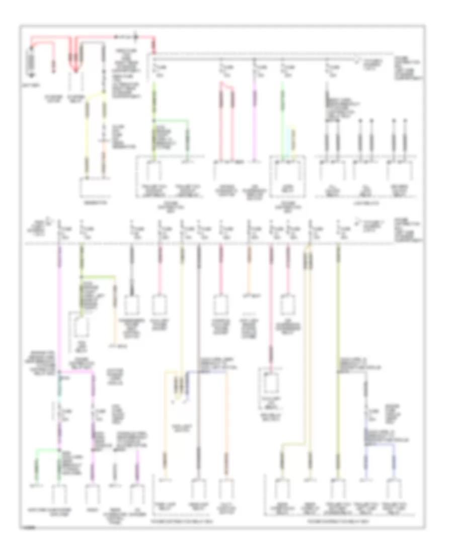 Power Distribution Wiring Diagram 1 of 4 for Lincoln Navigator 1998
