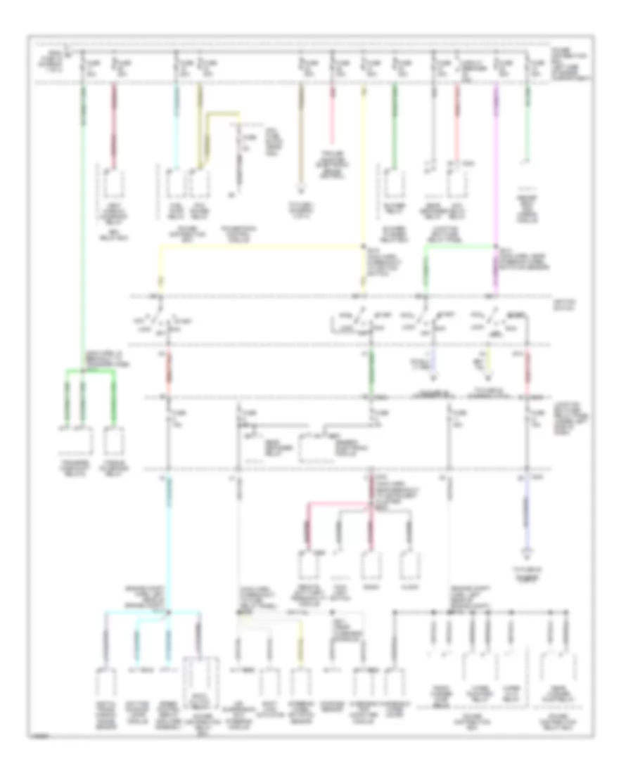 Power Distribution Wiring Diagram (2 of 4) for Lincoln Navigator 1998