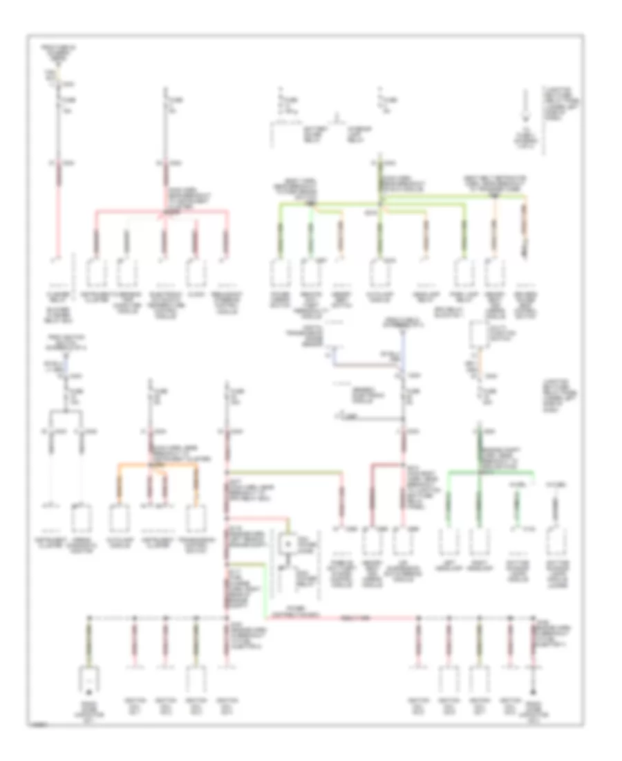 Power Distribution Wiring Diagram 3 of 4 for Lincoln Navigator 1998