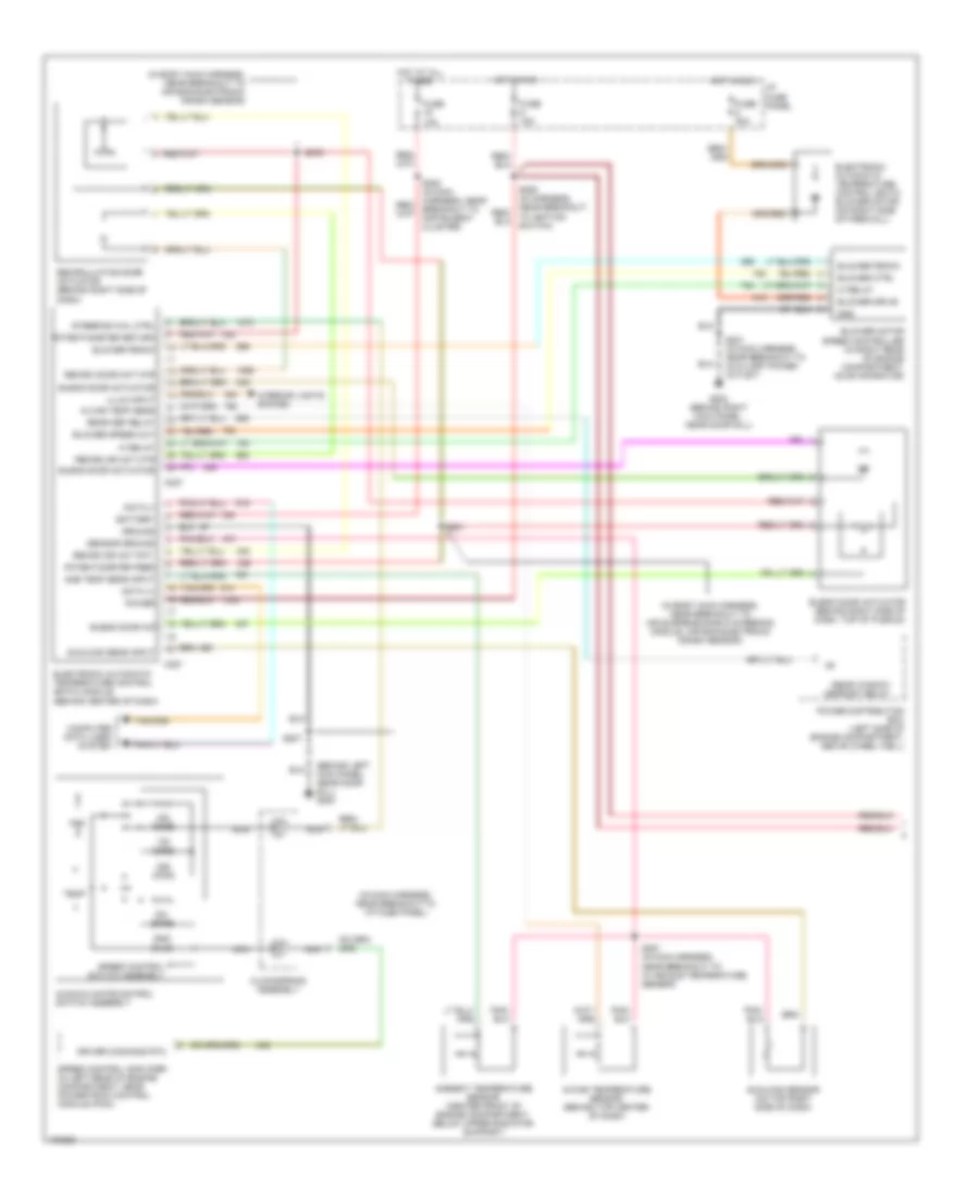 Air Conditioning Wiring Diagrams 1 of 2 for Lincoln Town Car Cartier 1998